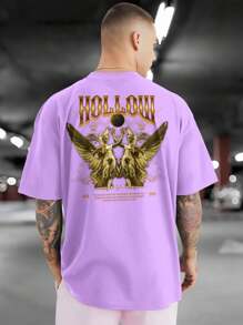 Camiseta Estampada Frente e Costas HOLLOW MOON 100% Algodão JPJ1