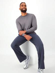 Long Sleeve T-Shirt UV Protection 50+ Slim Fitness Ice Fabric - 灰色 - 查看 1