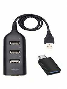 Usb Hub Otg Type C 4 Ports Usb 2.0 Adapter Keyboard Mouse For Cell Phone Pen Drive Mobilador Game Kit - Miscellaneous - View 7