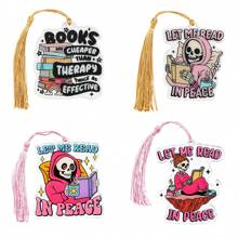 1 cái, Halloween Acrylic Đánh Dấu Trang, Halloween Đầu Lâu Phụ Kiện Thích Hợp Cho Nam Nữ, Quà Tặng Halloween Tuyệt Vời Cho Những Người Yêu Sách - Một kích thước phù hợp với tất cả - Xem 1