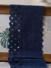 1 Yard Perforated DIY Colorful Sewing Decorative Skirt Hem Trim Embroidered Lace Fabric, 15cm Width, Handmade Garment Accessories