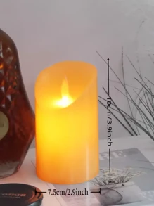 1Pc, Swinging 3D Bullet Candle Light, LED Flameless Candle Light,  Wedding Party Birthday Scene Decoration, Indoor And Outdoor Decoration ,Halloween Decoration (NO Battery),Room Decor,Gifts