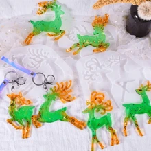 3 Khuôn Nhựa Giáng Sinh Hình Nai Sừng Tấm Với 10 Chuỗi Hạt, Đồ Trang Trí Giáng Sinh Khuôn Nhựa Hình Nai Khuôn Silicon Cho Đúc Nhựa Epoxy Khuôn Giáng Sinh Tự Làm Móc Khóa Trang Trí - Nhiều màu - Xem 4
