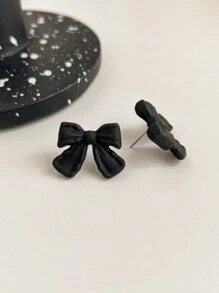 1 cặp bông tai đính nơ thời trang độc đáo được sơn giản dị và đơn giản cho ngày lễ tình nhân, mẹ, mẹ, ngày của mẹ, quà tặng - Hoa tai - Xem 8