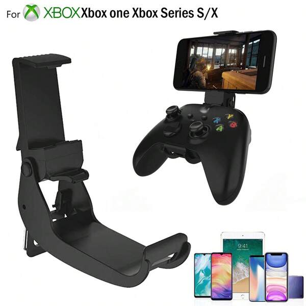 NBCP Xbo Series X Controller Phone Mount,Foldable Phone Holder For Xbo Series S|X/XBo One Wireless Controllers Cellphone Clip Ajustable(Clip Only)