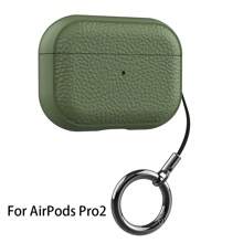 Funda protectora de TPU y piel sintética compatible con iPad 1/2, Pro, Pro 2, 3, 4, con apariencia de moda, proporciona protección completa, incluye llavero - Verde militar - Ver 8