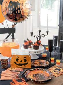 1pc Halloween Themed Cartoon Paper Towels For Decoration Tissue Box Cover For Living Room Bedroom Office Hotel Restaurant Tea Table