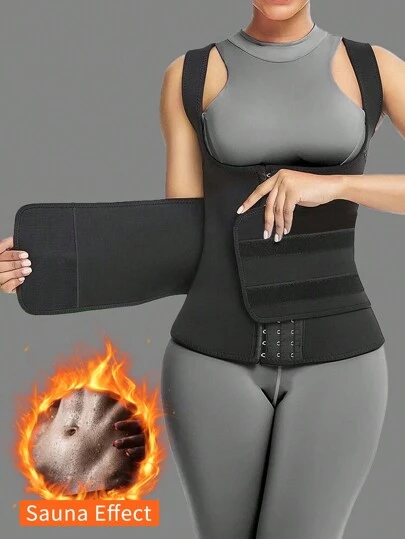 1 件女士束腹带腰部训练背心塑身运动束腹带健身腰带适合锻炼居家运动和散步