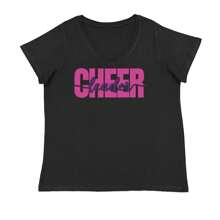 Cheerleader With Scripted Flair Ladies V-Neck T-Shirt - Màu hồng nhạt - Xem 10