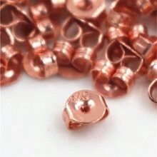 100pcs Copper Metal Earring Back Plug Stoppers DIY Earrings Jewelry Making Accessories Findings - Earring Back Stoppers - View 5