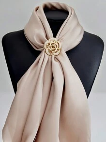 1 chiếc kẹp khăn quàng cổ họa tiết hình học đính ngọc trai giả và đá giả sang trọng, trâm cài quần áo đa năng dành cho phụ nữ phụ kiện ngày lễ tình nhân ngày lễ tình nhân - A - Xem 3