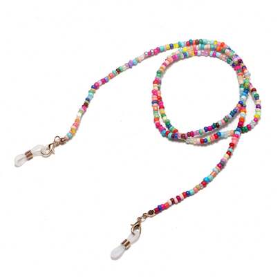 1pc Colorful Beaded Eyeglasses Chain For Women Glasses Accessories For Women
