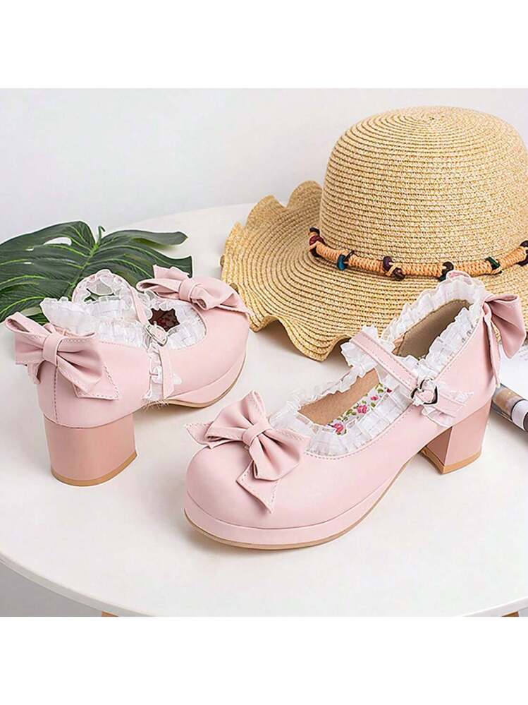 Is That The New Kawaii Women's Mary Jane Shoes - Thick Heels High Heels Waterpro