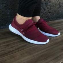 Women's Two-Tone Training Gym Sneakers, Super Light And Comfortable, Various Colors On - NUDE VÀ TRẮNG - Xem 4