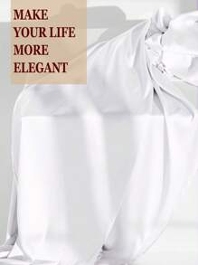 1 件光滑、柔软的仿丝缎面料，DIY 婚礼工艺品窗帘光面缎面材料 - 彩色 - 查看 4