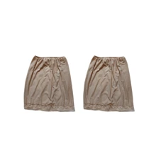 Kit 3 Skirt Petticoat Petticoat Second Skin Tight Dress Hem With Lace - 白色 - 查看 8