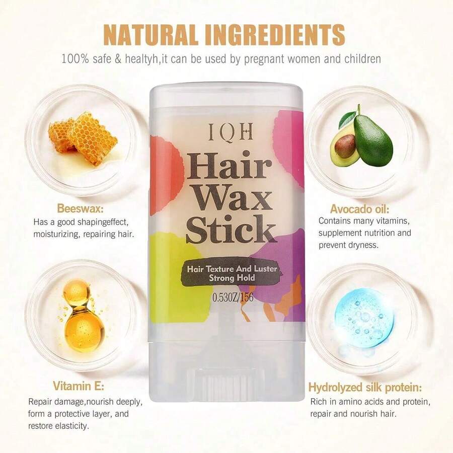 4pcs Edge Brush Hair Wax Stick Hair Pomade Stick LongLasting Styling