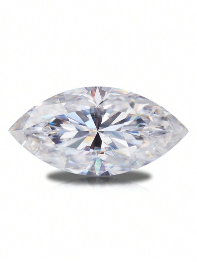 1 Stück hochwertiger Moissanit Lose Stein, VVS Klarheit, D Farbe, brillant geschliffen in Tränenform, ideal für die Herstellung von Ringen