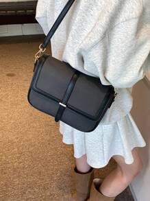 Retro Crossbody Shoulder Bag Suitable For Daily Use By Women, Bag For Women Elegant - màu đen - Xem 6