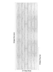 Giấy dán tường họa tiết vân gỗ màu trắng tự dính 1m/3m, miếng dán tường PVC chống thấm nước và chống ẩm cho phòng ký túc xá, phòng ngủ, trang trí tủ, miếng dán cải tạo, tấm ốp tường bong tróc, giấy dán tường, giấy dán tường, vật dụng trang trí mùa xuân làm mới ngôi nhà của bạn, miếng dán trang trí Rama - Đen và trắng - Xem 4