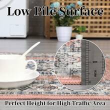 Boho Washable Runner Rug Entryway Rug Vintage Tri-Bal Non Slip Kitchen Rugs Bathroom Rugs Soft Rugs For Bedroom Throw Rugs Stain Resistant Carpet For Laundry Hallway - 橙色-2*6FT - 查看 4