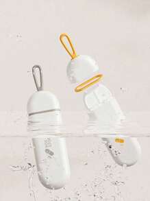 旅行药丸整理器，3 格便携式拉出式药盒，带硅胶挂钩，带防潮条的随身药盒，小药盒，完美的礼物，适用于办公室、旅行、健身房旅行必需品学校返校学校用品假日露营假日必需品度假配件迷你夏季 - 彩色 - 查看 5