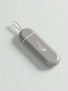 旅行药丸整理器，3 格便携式拉出式药盒，带硅胶挂钩，带防潮条的随身药盒，小药盒，完美的礼物，适用于办公室、旅行、健身房旅行必需品学校返校学校用品假日露营假日必需品度假配件迷你夏季 - 彩色 - 查看 8