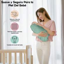 SHIXIONG 4 Pack Muslin Baby Blankets For Boys And Girls, Large 120x110cm, Soft Cotton Baby Burp Cloths, Extra Soft And Absorbent, Skin-Friendly Newborn Cotton Blankets, Unisex Newborn Muslin Swaddle Blankets - 彩色 - 查看 3