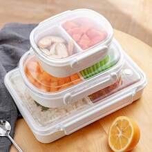 Termicznie izolowany lunchbox bento, segmentowy pojemnik na żywność dla studentów i pracowników biurowych - Wielokolorowe - Zobacz 5