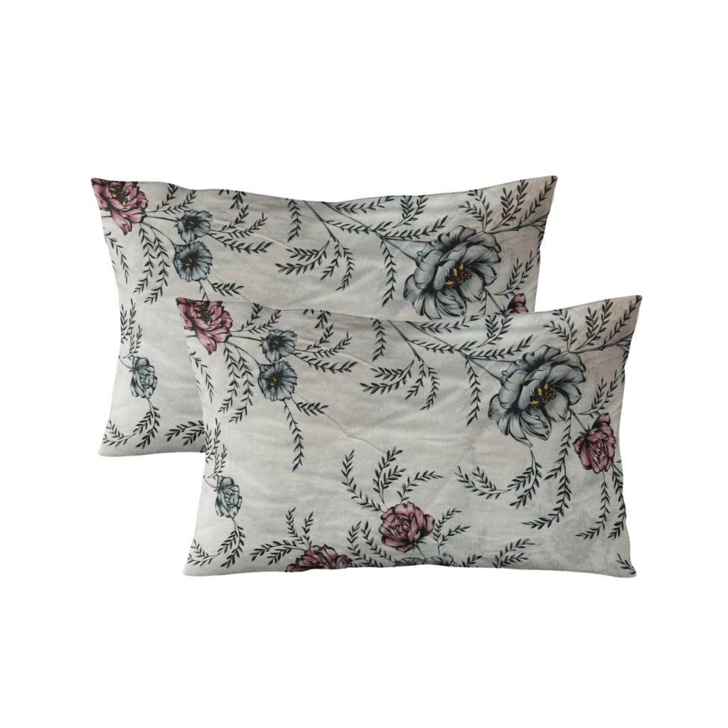 Pair Of Printed Pillowcases In 30.1 Mesh 100% Cotton - 50x70cm Envelope Type - 東京 - 查看 1