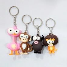 1/4/8 piezas Llaveros de animales de ojos grandes, apropiados para obsequios de fiesta, regalos festivos, regalos de regreso a clases - Multicolor - Ver 13