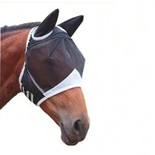 1pc Fly Mask - Horse Fly Mask Net Mesh Breathable Elastic Horse Face Guard Cover Anti-Mosquito Anti-Insect Anti-Fly For Horse - Multicolor - View 7