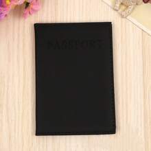 Chic Personalized Passport Holder For Women & Teens - Initial PU Leather Wallet With 26 Letter Patches, Stylish Travel Card Case, Perfect Unique Gift For Her, Enhance Your Jetset Style Travel Essentials School Back To School School Supplies Holiday Holiday Essentials Vacation Accessories Passport Cover - Black - View 18