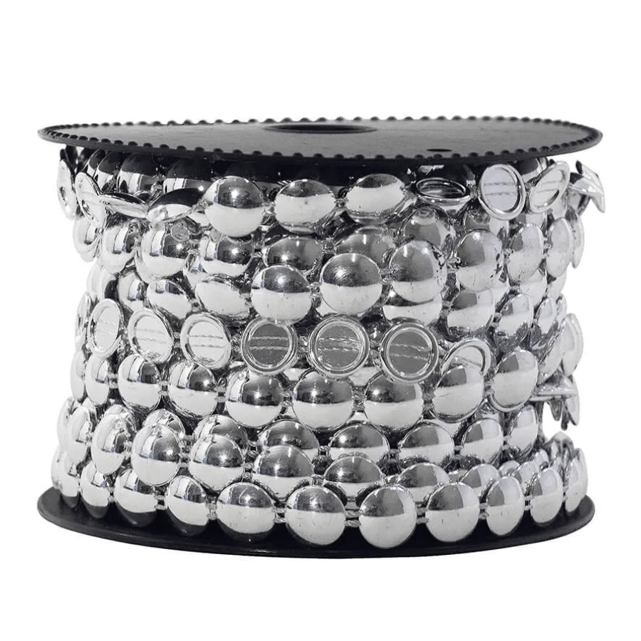 Half Pearl In Roll 4/6mm -C/30m -8/10mm 16.5mts - 銀色 - 查看 1