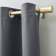 Blackout Curtains In Thick PVC Fabric 2.80 X 2.30m Wholesale Colors Bedroom Blackout - 灰色 - 查看 3
