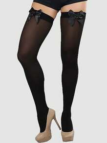 5/3/1 双性感红色蝴蝶结过膝袜，白色蝴蝶结过膝袜，适合圣诞节、万圣节 - 彩色 - 查看 7