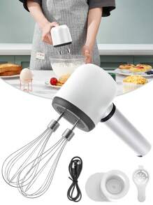 Wireless Handheld Blender, Electric Mixer, Electric Egg Beater, Milk Frother, Home Baking Cake Cream Mixer, Stainless Steel Mixer, Christmas Kitchen Appliances