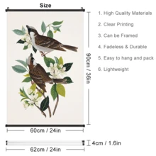 Custom Poster Hangs A Picture,Contains Canvas, Scroll, Two Hooks,Vibrant Wall Decor For Bedroom, Dorm, Apartment, Living Room, And Picnic - Personalized Home Decoration,Halloween Decoration, Christmas Decoration, Door Hanging Decoration - Multicolor - View 9