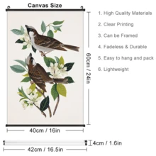 Custom Poster Hangs A Picture,Contains Canvas, Scroll, Two Hooks,Vibrant Wall Decor For Bedroom, Dorm, Apartment, Living Room, And Picnic - Personalized Home Decoration,Halloween Decoration, Christmas Decoration, Door Hanging Decoration - Multicolor - View 7