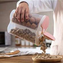 Airtight Food Storage Jar With Dividers For Grains And Cereals 1500 To 3000ml - 無色 - 查看 3