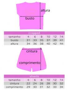 Children's Set For Girls, Cropped Influencer Blouse And Neon-Colored Shorts. - 黑色 - 查看 5