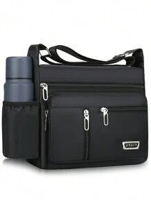 新款多功能休闲包 大容量收纳工具 帆布包 斜跨式单肩包 斜挎旅行包 背包 圣诞秋季大学斜挎包 礼物 尖叫包 冬季圣诞礼物 便携时尚休闲度假侧包 流浪包 旅行必备品 露营斜挎包 夏季返校男士包 春季学习用品 钱包 男士斜挎包 男士斜挎包 男士侧包 学生新生活用品 男士必备男士斜挎包 - 黑色 - 查看 1