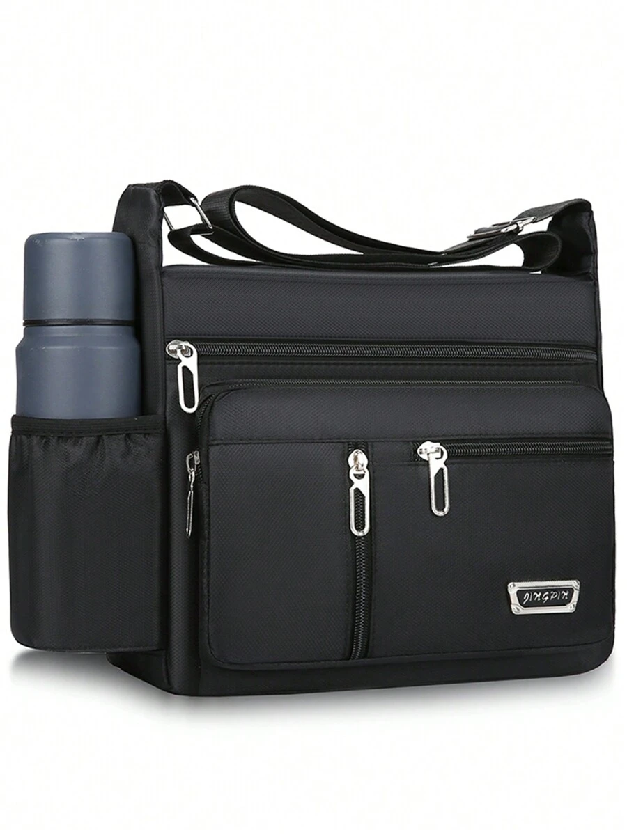 新款多功能休闲包 大容量收纳工具 帆布包 斜跨式单肩包 斜挎旅行包 背包 圣诞秋季大学斜挎包 礼物 尖叫包 冬季圣诞礼物 便携时尚休闲度假侧包 流浪包 旅行必备品 露营斜挎包 夏季返校男士包 春季学习用品 钱包 男士斜挎包 男士斜挎包 男士侧包 学生新生活用品 男士必备男士斜挎包 - 黑色 - 查看 1