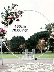 1Set 1.5/1.8M Round Balloon Arch Kit Holder,Plastic Circle Stand For Wedding Decor,Balloon Circle Plastic Wreath Balloon Stand Support,Birthday Party Decor ,Bridal Shower Anniversary Supplies,BabyShower Decor