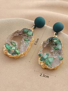 Andkiss Resin Drop Earrings - Multicolor - View 3