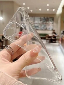 高透明大理石纹彩绘防震软壳手机壳，兼容、Galaxy、Redmi等机型，国际版，非国内版 - 彩色 - 查看 7
