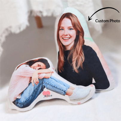 Customized Photo DIY Plush Human Shaped Pillow Dolls, Boyfriend/Girlfriend Face Pads, Parent Photo Plush Dolls, Customized Pet Cat And Dog Pillows, Double-Sided Printing, The Best Gift For Friends And Family On Halloween Christmas Gift,Season Picks,Toys & Games,Customized Kids Dolls & Stuffed Toys