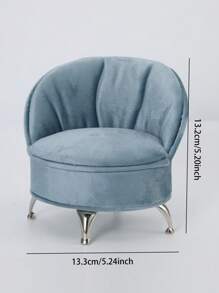 1pc Creative Imitation Home Sofa Jewelry Storage Box Valentine Day Back To School - Dusty Blue - View 10
