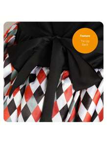 I LOVE FANCY DRESS Sexy Clown Costume Crazy Halloween Harlequin Fancy Dress For Women Ladies Killer Clown Costume 2024 Trending It - A - View 3