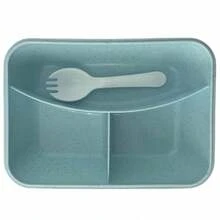 Lunch Box For Your New Home 1000ml With Compartments And Spoon And Cup Kit 500ml - 玫瑰紅 - 查看 7
